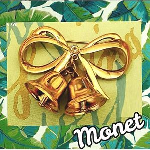 Brooch Bow With Bells!! MONET